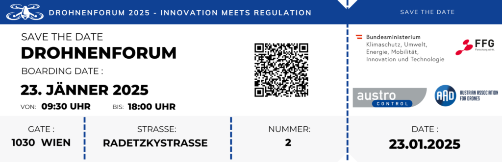 Drohnenforum Österreich 2025: BMK, FFG, Austro Control, AAD