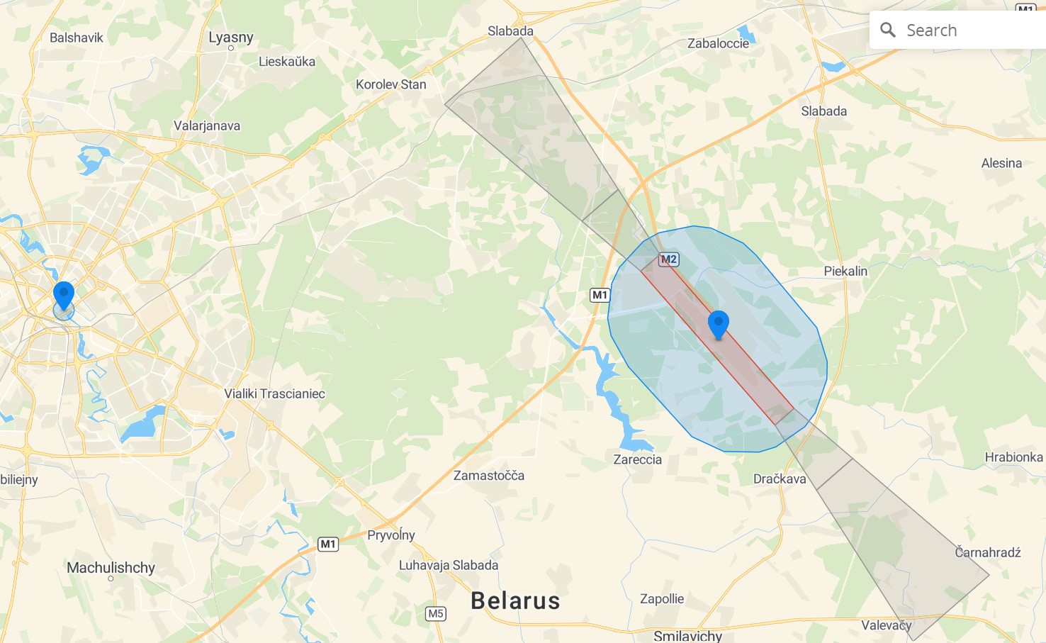 Drohnenkarte für Belarus
