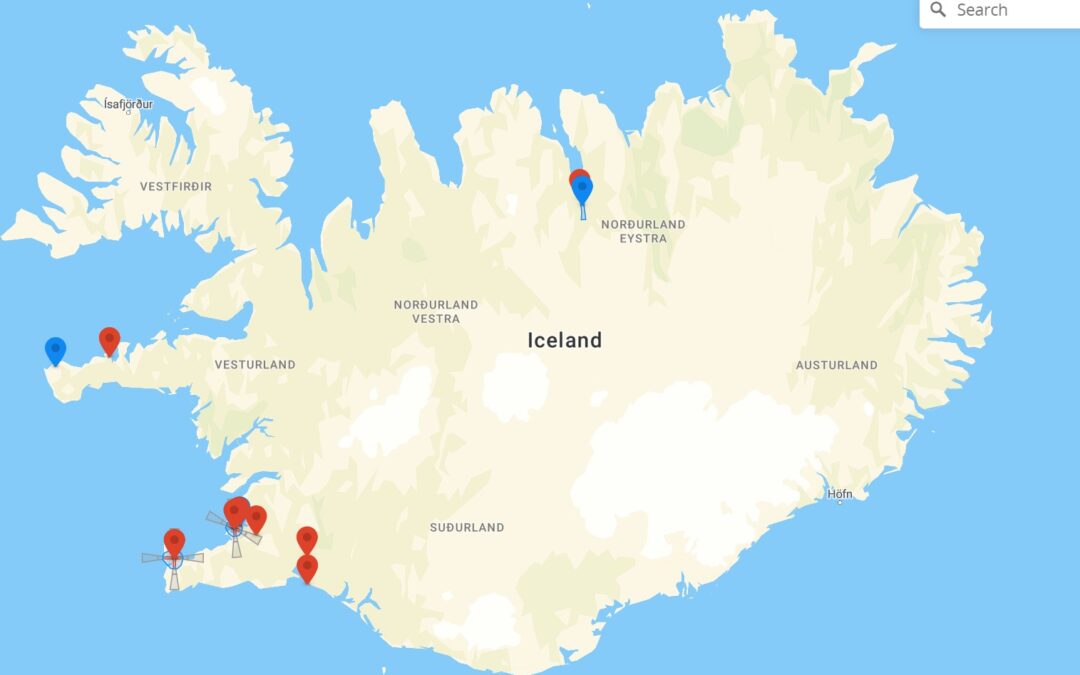 Drohnenkarten für Island
