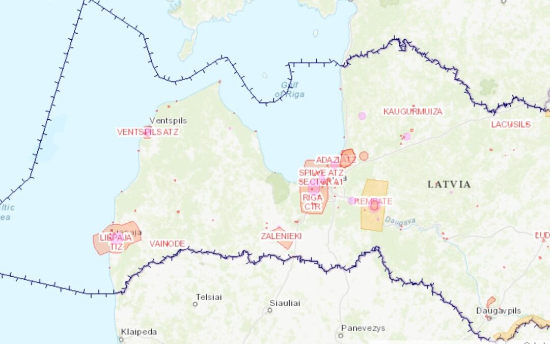 Drohnenkarten für Lettland