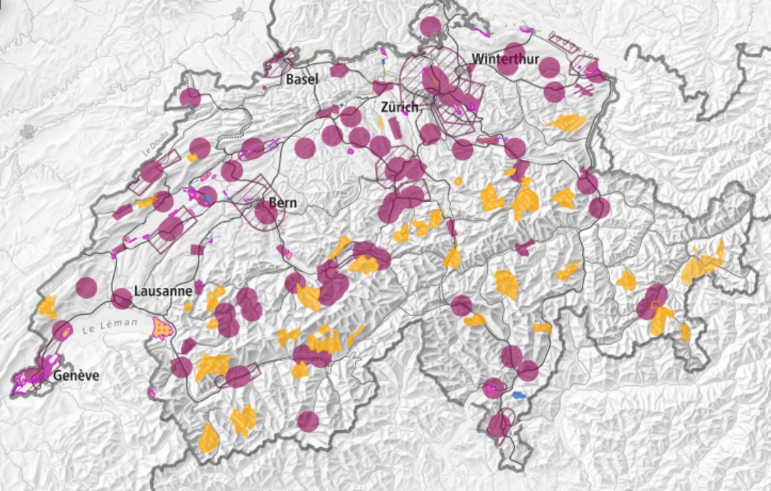 Drohnenkarte für Schweiz