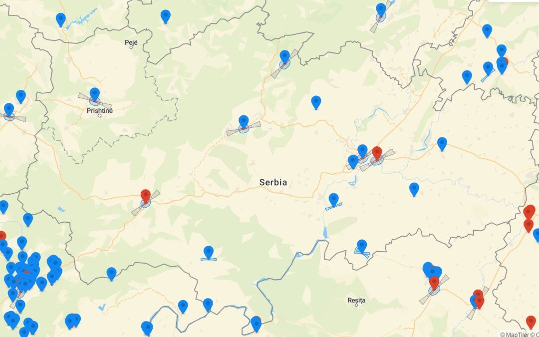 Drohnenkarten für Serbien