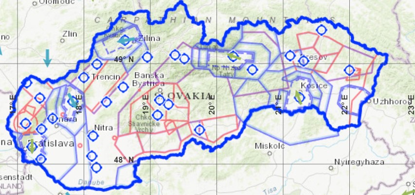 Drohnenkarte für Slowakei