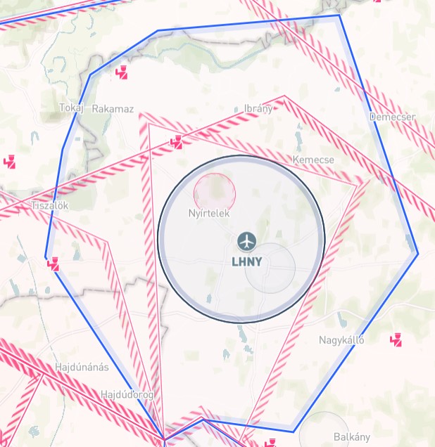 Drohnenkarte für Ungarn